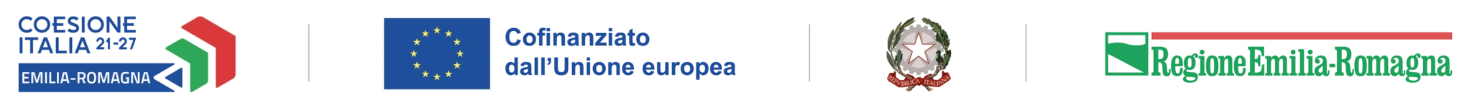 Loghi dei programmi di finanziamento europei e regionali