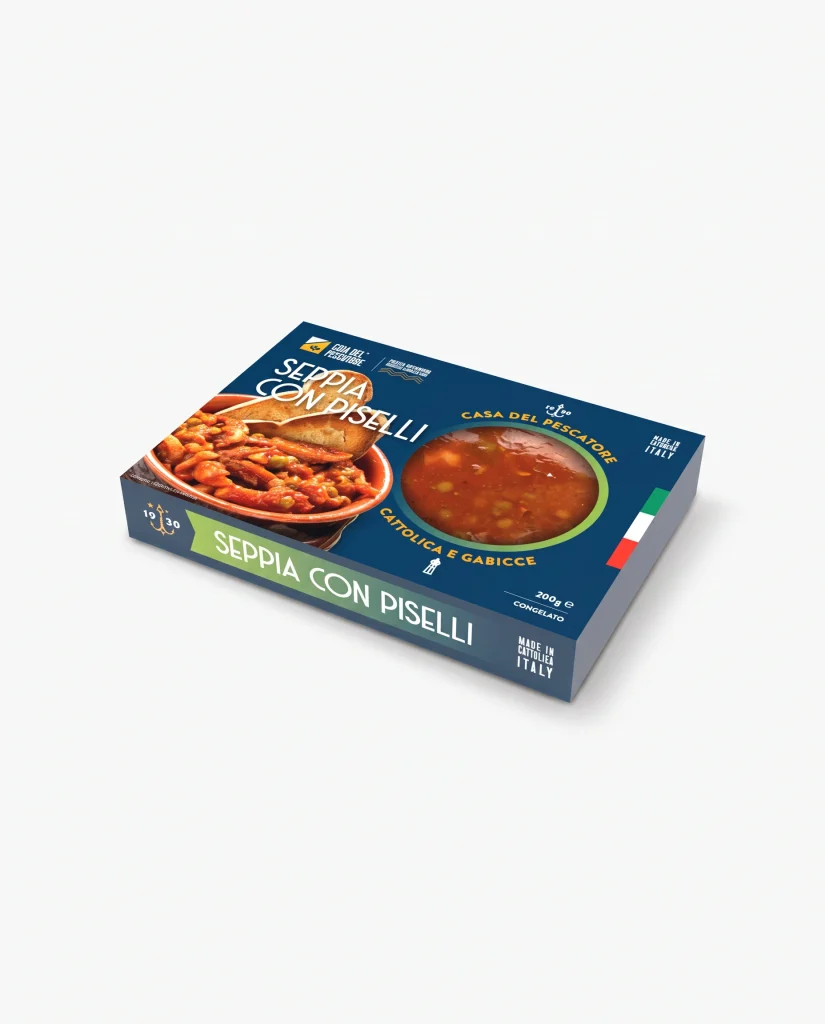 Seppia con piselli, Linea Gelo Casa del Pescatore